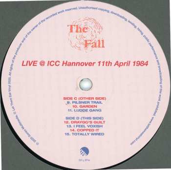 2LP The Fall: Live @ ICC Hannover 11th April 1984 DLX | LTD