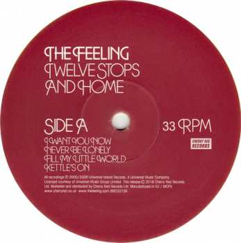 2LP The Feeling: Twelve Stops And Home CLR