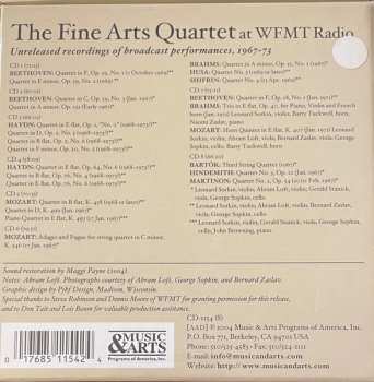 8CD/Set di cofanetti The Fine Arts Quartet: The Fine Arts Quartet At WFMT: Unreleased Recordings Of Broadcast performances, 1967-73