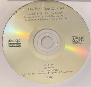 8CD/Set di cofanetti The Fine Arts Quartet: The Fine Arts Quartet At WFMT: Unreleased Recordings Of Broadcast performances, 1967-73