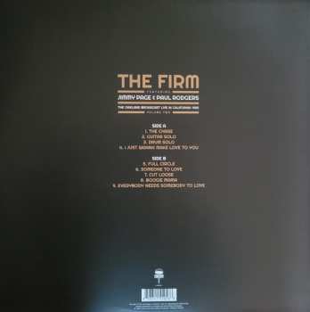 LP The Firm: The Oakland Broadcast Live In California 1985. Volume Two