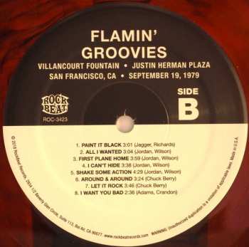 LP The Flamin' Groovies: Vaillancourt Fountain - Justin Herman Plaza - San Francisco, CA - September 19, 1979 LTD | CLR