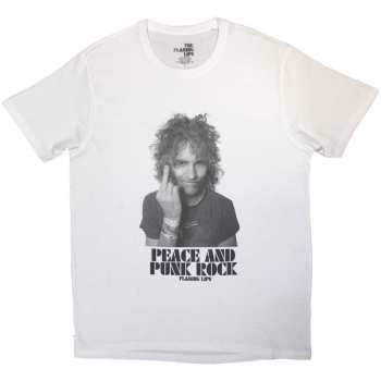 Merce The Flaming Lips: The Flaming Lips Unisex T-shirt: Peace And Punk (small) S