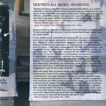 CD The Flying Luttenbachers: Destroy All Music Revisited