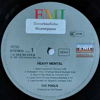 LP The Fools: Heavy Mental