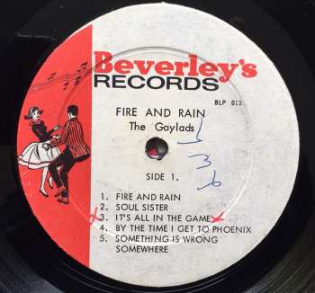 LP The Gaylads: Fire And Rain