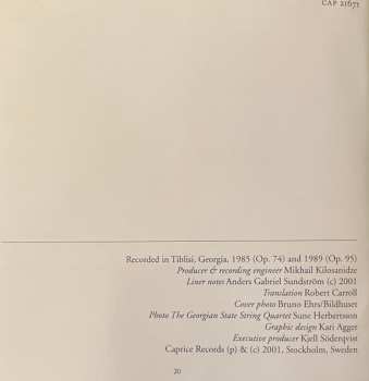 CD Ludwig van Beethoven: 35 Years . String Quartets Op. 74 & 95
