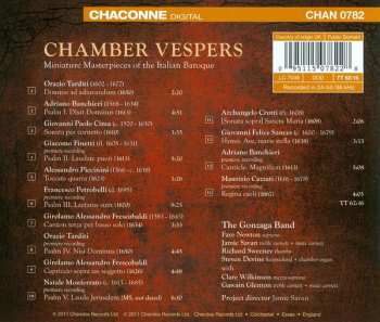 CD The Gonzaga Band: Chamber Vespers - Miniature Masterpieces Of Italian Baroque