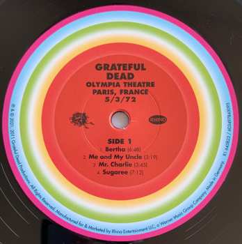 6LP/Set di cofanetti The Grateful Dead: Olympia Theatre, Paris, France (5/3/72) LTD