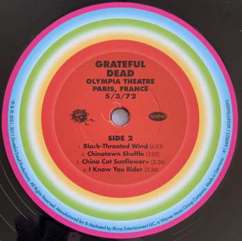 6LP/Set di cofanetti The Grateful Dead: Olympia Theatre, Paris, France (5/3/72) LTD