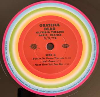 6LP/Set di cofanetti The Grateful Dead: Olympia Theatre, Paris, France (5/3/72) LTD