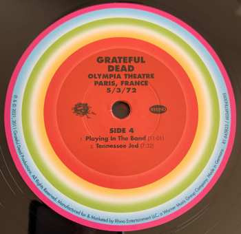 6LP/Set di cofanetti The Grateful Dead: Olympia Theatre, Paris, France (5/3/72) LTD