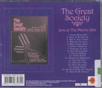 CD The Great Society: Live At The Matrix 1966