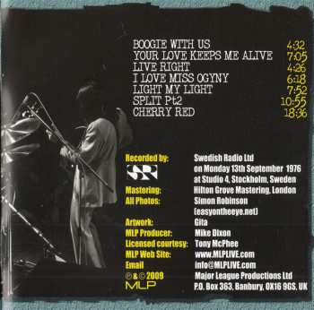 CD The Groundhogs: Swedish Radio Masters '76