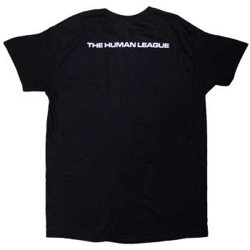 Merce The Human League: The Human League Unisex T-shirt: Soundtrack To A Generation (black) (back Print) (small) S