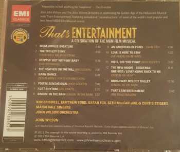 CD The John Wilson Orchestra: That's Entertainment: A Celebration Of The MGM Film Musical