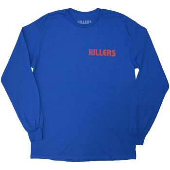Merce The Killers: The Killers Unisex Long Sleeve T-shirt: Tour '24 Destiny Is Calling Me (blue) (back Print & Ex-tour) (medium) M