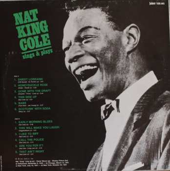 LP The Nat King Cole Trio: Sings & Plays