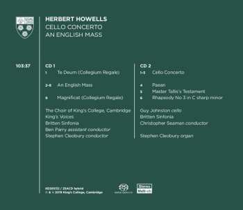 2SACD The King's College Choir Of Cambridge: Howells: Cello Concerto, An English Mass