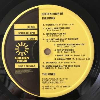 LP The Kinks: Golden Hour Of The Kinks