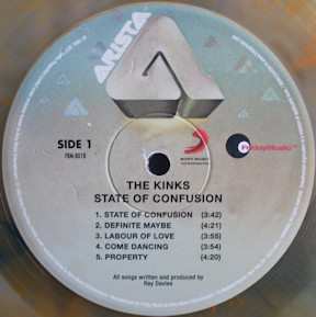 LP The Kinks: State Of Confusion CLR