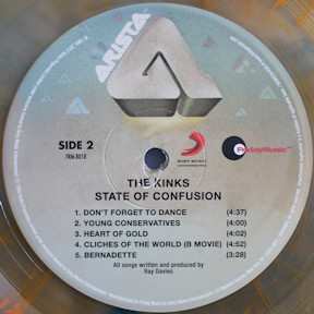 LP The Kinks: State Of Confusion CLR