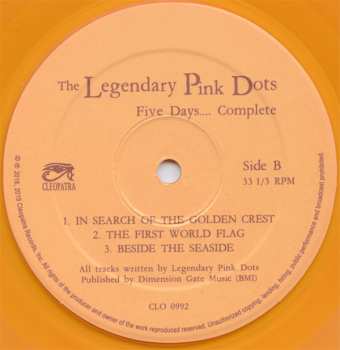 LP The Legendary Pink Dots: Five Days.... Complete LTD | CLR