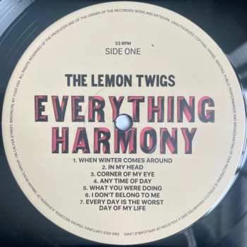LP The Lemon Twigs: Everything Harmony