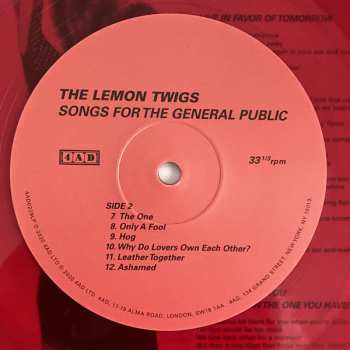 LP The Lemon Twigs: Songs For The General Public LTD