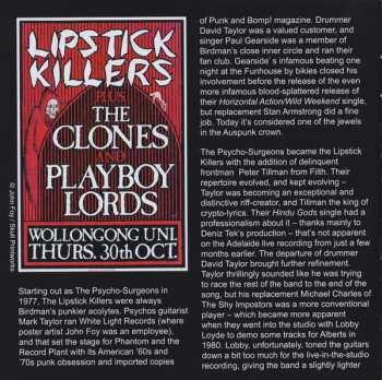 2CD The Lipstick Killers: Strange Flash - Studio & Live '78-81 + Psycho Surgeons '76-78 LTD