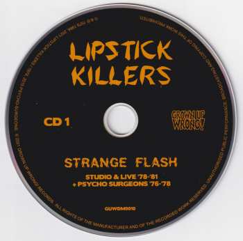 2CD The Lipstick Killers: Strange Flash - Studio & Live '78-81 + Psycho Surgeons '76-78 LTD