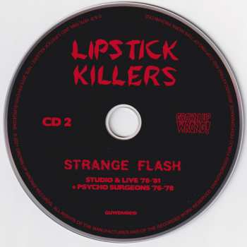 2CD The Lipstick Killers: Strange Flash - Studio & Live '78-81 + Psycho Surgeons '76-78 LTD