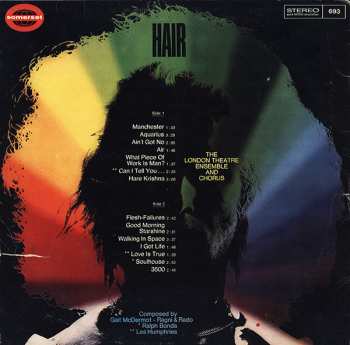 LP The London Theatre Ensemble And Chorus: Hair