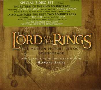 3CD/Set di cofanetti Howard Shore: The Lord Of The Rings (The Motion Picture Trilogy Soundtrack)