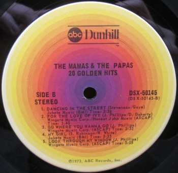 2LP The Mamas & The Papas: 20 Golden Hits