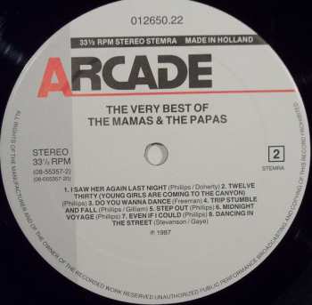 2LP The Mamas & The Papas: The Very Best Of The Mamas & The Papas