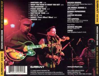 CD The Melvin Sparks Band: What You Hear Is What You Get