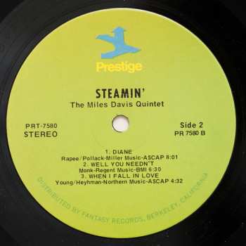 LP The Miles Davis Quintet: Steamin'