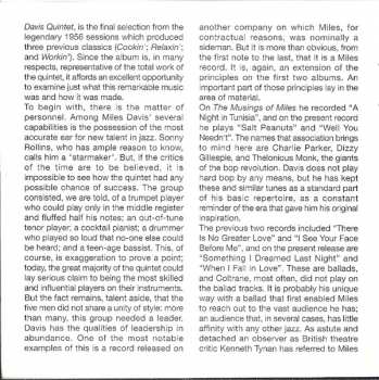 CD The Miles Davis Quintet: Miles / Steamin' With The Miles Davis Quintet