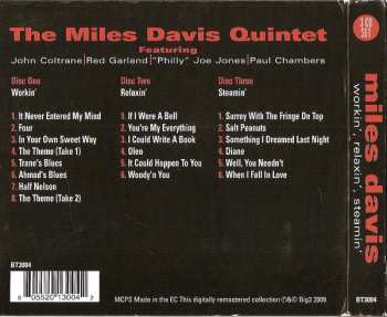 3CD/Set di cofanetti The Miles Davis Quintet: Workin, Relaxin', Steamin'