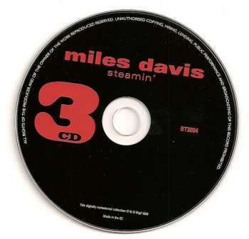 3CD/Set di cofanetti The Miles Davis Quintet: Workin, Relaxin', Steamin'