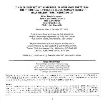 CD The Miles Davis Quintet: Workin' With The Miles Davis Quintet