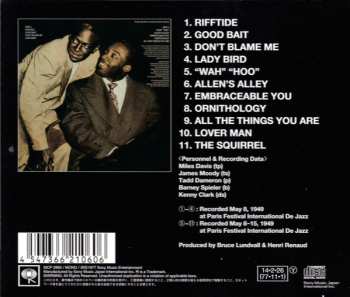 CD Miles Davis-Tadd Dameron Quintet: In Paris Festival International De Jazz - May, 1949 LTD