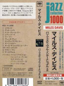 CD Miles Davis-Tadd Dameron Quintet: In Paris Festival International De Jazz - May, 1949 LTD