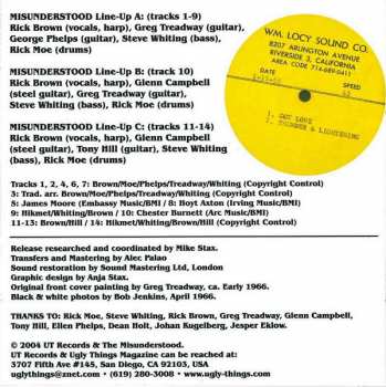 CD The Misunderstood: The Lost Acetates 1965-1966