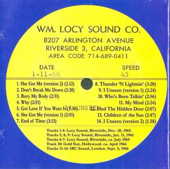 CD The Misunderstood: The Lost Acetates 1965-1966