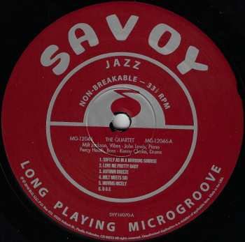 LP The Modern Jazz Quartet: The Quartet