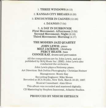 CD The Modern Jazz Quartet: Three Windows