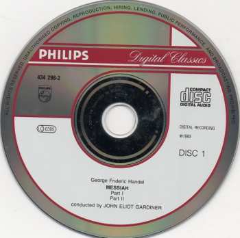 2CD/Set di cofanetti John Eliot Gardiner: Messiah / Der Messias / Le Messie