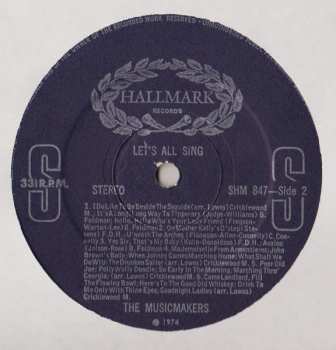LP The Musicmakers: Let's All Sing